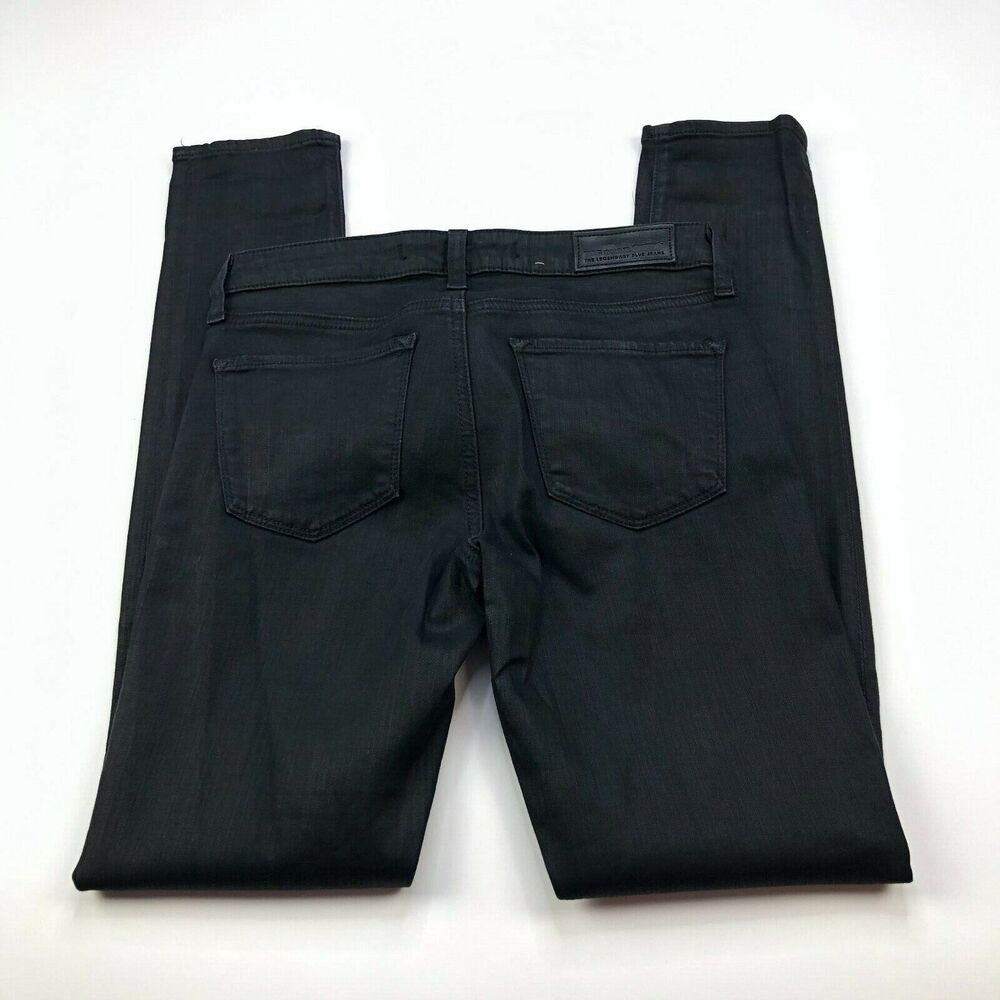 Big Star Alex Skinny 26 Tag (Actual 26W 29L) Black Semi Reflective Jeans
